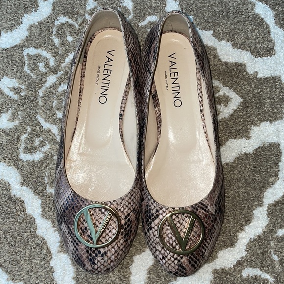 Valentino Snake Skin Ballet Flats - Picture 5 of 15